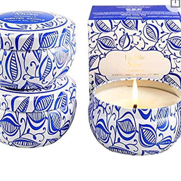 🎉HP🥳🖤la jolie Muse Candle set of 3 CITRONELLA SCENTED 🖤 - Picture 3 of 8